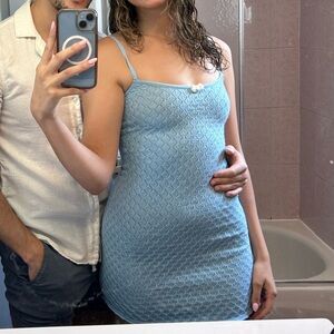 Princess polly blue coquette mini dress size small